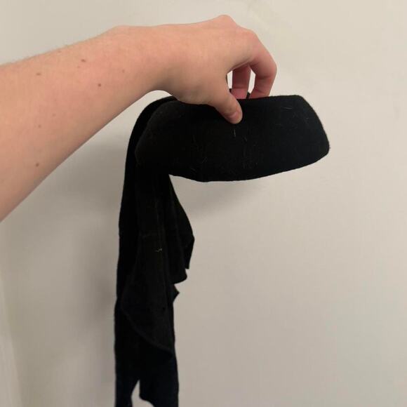 RARE De Pinna Vintage Black Felt Pillbox Hat‎ — Original Box main image 5
